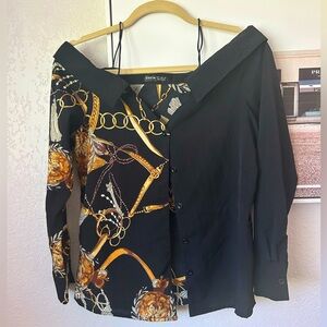 Chain Off shoulder Blouse